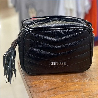 BOLSA FEMININO KEEP NAIPE 17239 BRIL PRETO