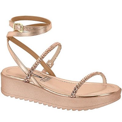 PAPETE FEMININO VIZZANO 6492405 OURO ROSADO/CAMEL