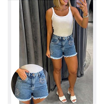 SHORT FEMININO DISPARATE 48035 INDIGO