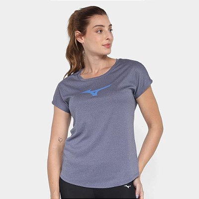 CAMISETA FEMININO MIZUNO MNFSR3647 SPARK BIG MESCLA AZUL COB