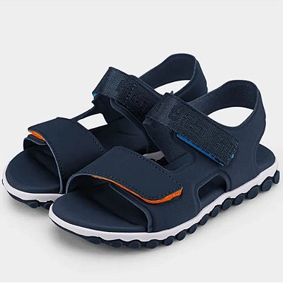 SANDALIA INFANTIL BIBI 1103247 SUMMER ROLLER NAVAL/LARANJA/A