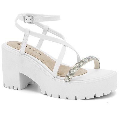 SANDALIA FEMININO RAMARIM 2454102 OFF WHITE