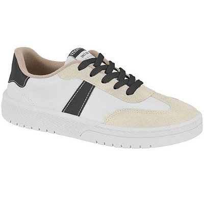 TENIS FEMININO MOLECA 5791105 BRANCO OFF/PRETO