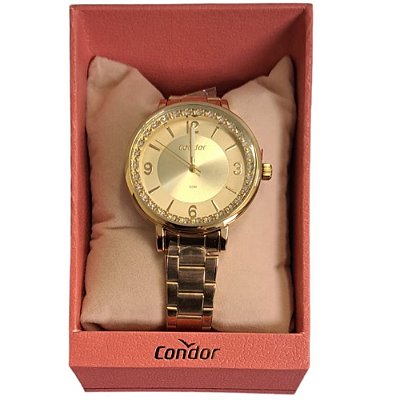 RELOGIO FEMININO CONDOR CO2035NEV/4D DOURADO