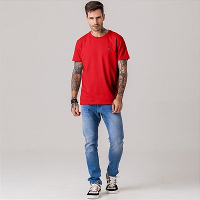 CAMISETA MASCULINO ROCK & SODA 46675 N VERMELHO