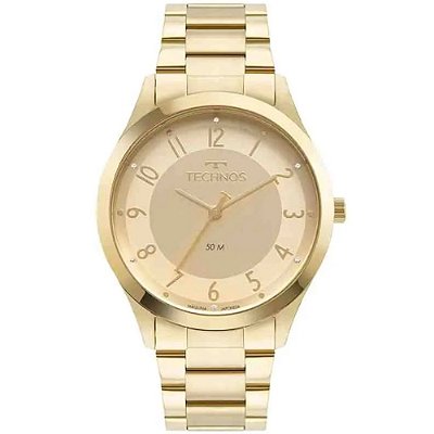 RELOGIO FEMININO TECHNOS 2036MQI/1K DOURADO