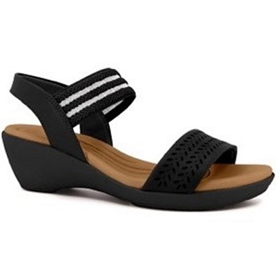 SANDALIA FEMININO USAFLEX PA01003001 PRETO