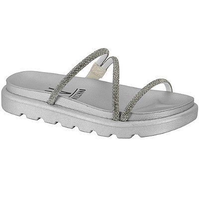SANDALIA FEMININO VIZZANO 6459318 CRISTAL SILVER/PRATA
