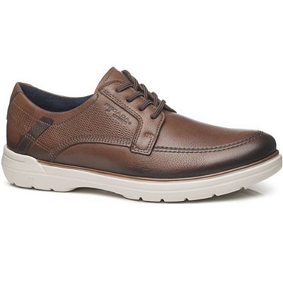 SAPATO MASCULINO PEGADA 126602 PRETO/CONHAQUE