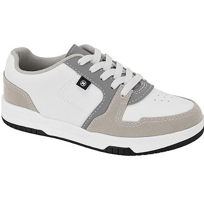 TENIS INFANTIL MOLEKINHO 2852111 BRANCO/CINZA/CINZA