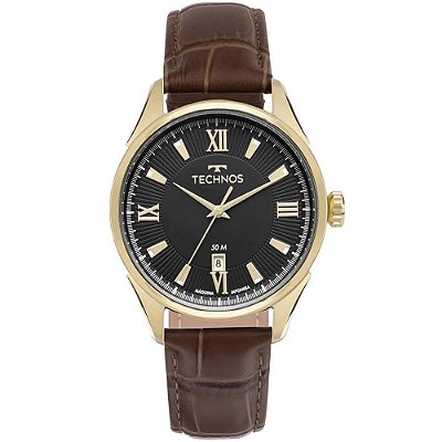 RELOGIO FEMININO TECHNOS 2115TYE/OM DOURADO/VINHO
