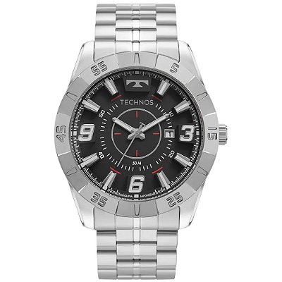 RELOGIO MASCULINO TECHNOS 2115KYX/1R PRATA