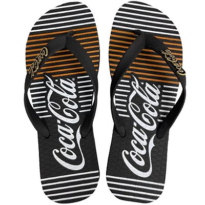 SANDALIA UNISSEX COCA-COLA CC4413 PRETO/PRETO