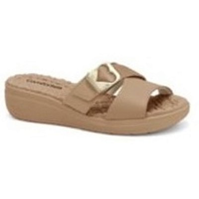 TAMANCO FEMININO COMFORTFLEX 2486401 PLUS ALMOND