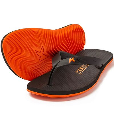 SANDALIA MASCULINO KENNER DGX-01 SUMMER PRETO/LARANJA