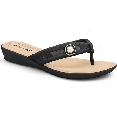 SANDALIA FEMININO PICCADILLY 500374 PRETO