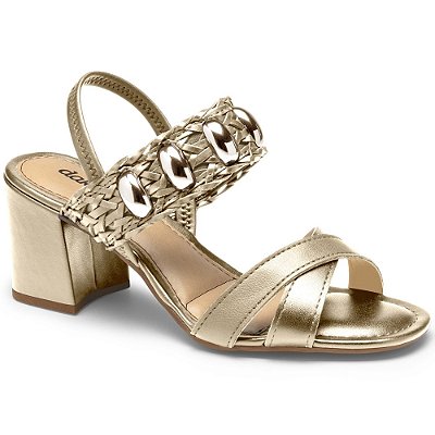 SANDALIA FEMININO DAKOTA Y8063 CHAMPAGNE
