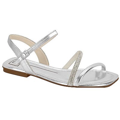 RASTEIRA FEMININO MOLECA 5462138 PRATA/BRANCO OFF/CRISTAL