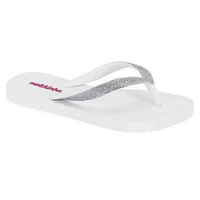 SANDALIA INFANTIL MOLEKINHA 2364400 BRANCO/PRATA