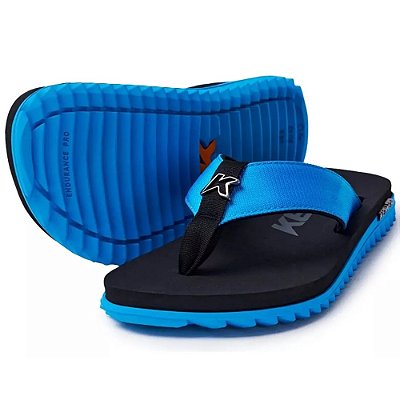 SANDALIA MASCULINO KENNER DLK-03 KIVAH AZUL TURQUESA/PRETO