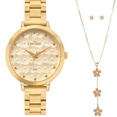 RELOGIO FEMININO CONDOR CO2035NFQ/K4D DOURADO