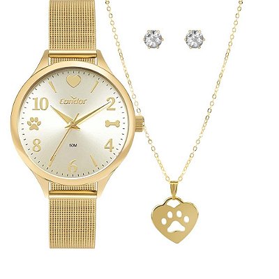 RELOGIO FEMININO CONDOR CO2035NKK/K4X DOURADO