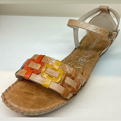 SANDALIA FEMININO ANDACCO 12374 TAPIOCA