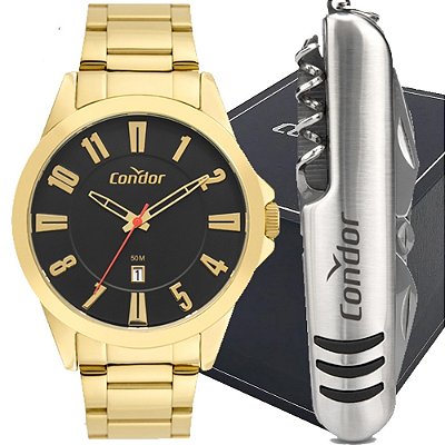 RELOGIO MASCULINO CONDOR CO2115MYHK4P DOURADO