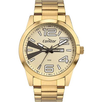 RELOGIO MASCULINO CONDOR CO2115MWB/4X DOURADO
