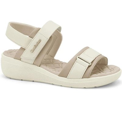 SANDALIA FEMININO COMFORTFLEX 2586305 PLUS ALMOND