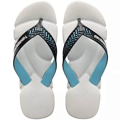SANDALIA MASCULINO HAVAIANAS POWER 2.0 BRANCO/PRETO