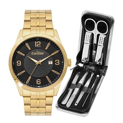 RELOGIO MASCULINO CONDOR CO2115MWW/K4P DOURADO