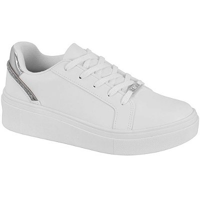 TENIS FEMININO VIZZANO 1339339 BRANCO/PRATA