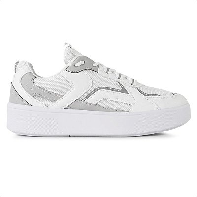 TENIS FEMININO RAMARIM 2594132 BRANCO/CINZA
