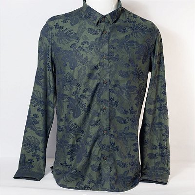 CAMISA SOCIAL MASCULINO BLACK WEST CM41400510 VERDE