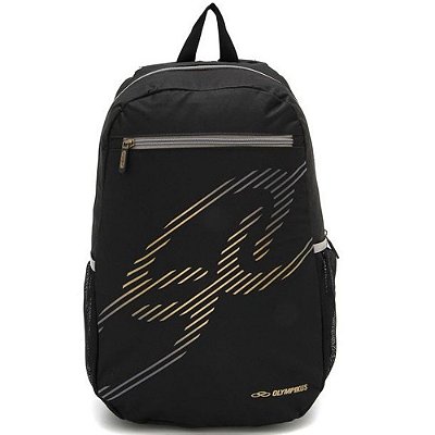 MOCHILA UNISSEX OLYMPIKUS OIUWA91800 BASIC PRETO/OURO