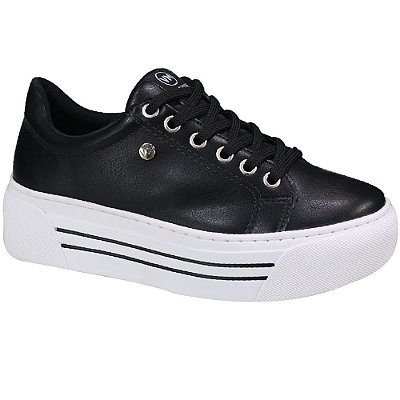 TENIS FEMININO VIA MARTE 20-2508 PRETO