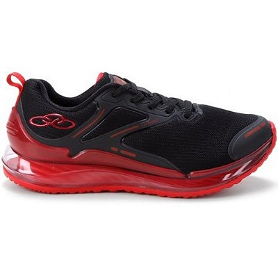 TENIS INFANTIL OLYMPIKUS 818 GAME KIDS PRETO/VERMELHO