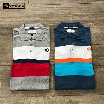 POLO MASCULINO GAJANG 179155 CINZA