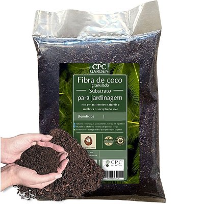 Fibra de Coco Granulada Premium Para Substrato CPC Garden
