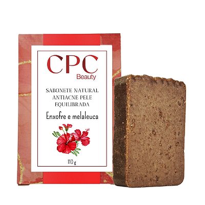 Sabonete Natural de Enxofre e Melaleuca Pele Equilibrada e Sem Acne CPC Beauty