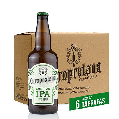 Caixa c/ 6 unidades - Ouropretana American IPA 500ml