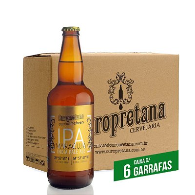 Caixa c/ 6 unidades - Ouropretana IPA Maracujá 500ml