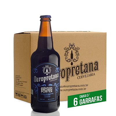 Caixa c/ 6 unidades - Ouropretana Amburana Brown Porter 500ml