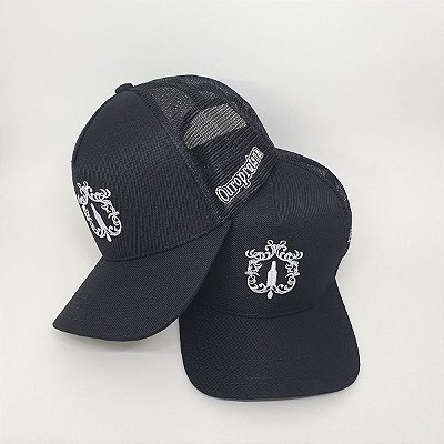 Boné Ouropretana trucker - Detalhe branco