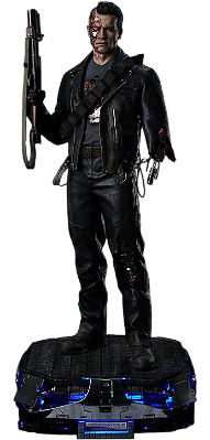 🔥 【PRÉ-VENDA】Estátua T-800 Terminator 2 - Prime 1 Studio x Blitzway 1:3 | LED + Couro Genuíno