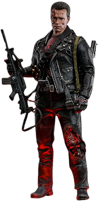 💀【PRÉ-VENDA】Hot Toys Terminator 2 - Judgment Day - T-800 (2.0) Battle Damage Version 1/6