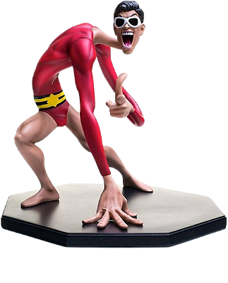 👍【SEMI-NOVO】Iron Studios Plastic-Man Art Scale - DC Comics By Ivan Reis 1/10 (SEM CAIXA)