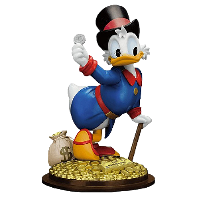 🦆 【NOVO / LACRADO】Beast Kingdom Scrooge Mcduck - Ducktales - Master Craft - 40 cm
