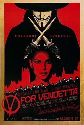 🎭 Poster V de Vingança "V for Vendetta" | Colecionável de Filme | Decoração Geek 🖤